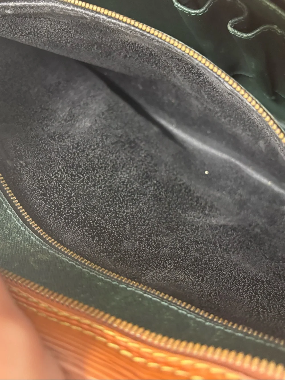 Louis Vuitton Porte Documents Voyage Brown Epi Handbag